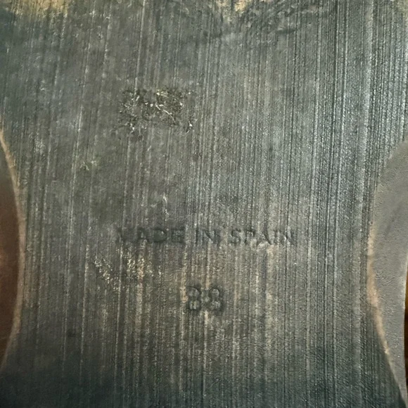 FREE PEOPLE Mont Blanc Sandal Black Leather Slip On Shoes size 8.5 - Picture 8 of 9